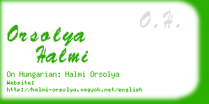 orsolya halmi business card
